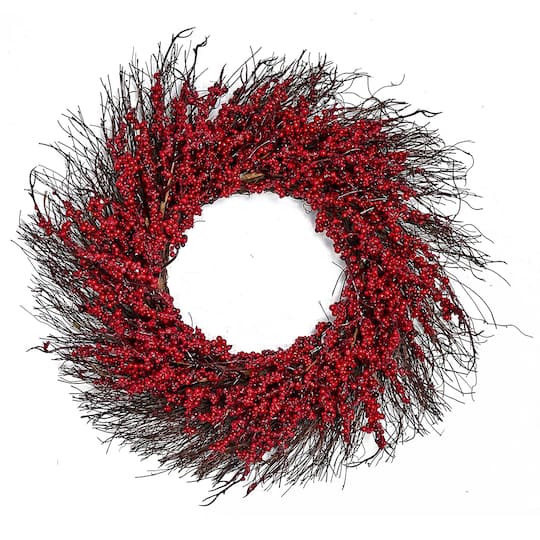 Worth Imports 22" Christmas Berry Wreath on Twig